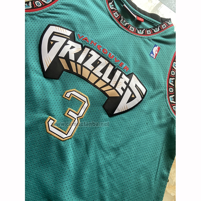 Camiseta Memphis Grizzlies Shareef Abdur-Rahim NO 3 Mitchell & Ness 1996-97 Verde